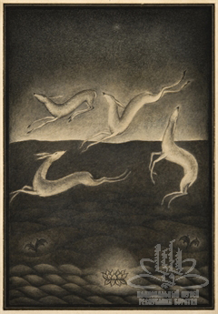 Иллюстрация к эпосу «Гэсэр». Лист 2