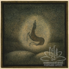 Лань. Иллюстрация к эпосу «Гэсэр»