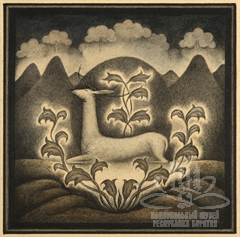 Лань. Иллюстрация к эпосу «Гэсэр»