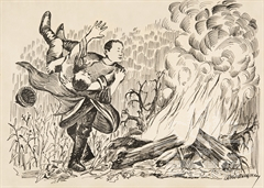 Иллюстрация к эпосу «Гэсэр» Иллюстрация к эпосу «Гэсэр»