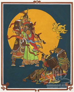 Победа Гэсэра над тремя шараголинскими ханами. Ветвь девятая