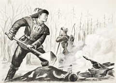 Иллюстрация к эпосу «Гэсэр»