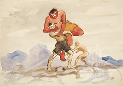 Эскиз к эпосу «Гэсэр» Эскиз к эпосу «Гэсэр»