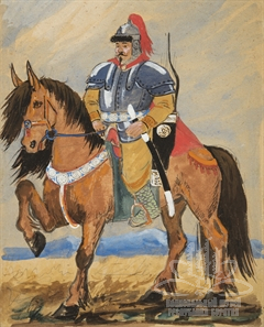 Эскиз к эпосу «Гэсэр» Эскиз к эпосу «Гэсэр»