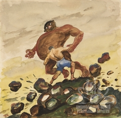 Эскиз к эпосу «Гэсэр» Эскиз к эпосу «Гэсэр»