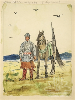 Эскиз к эпосу «Гэсэр» Эскиз к эпосу «Гэсэр»