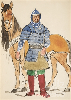 Эскиз к эпосу «Гэсэр» Эскиз к эпосу «Гэсэр»