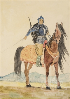 Эскиз к эпосу «Гэсэр» Эскиз к эпосу «Гэсэр»