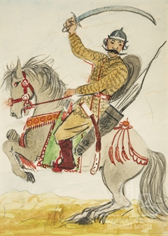 Эскиз к эпосу «Гэсэр» Эскиз к эпосу «Гэсэр»