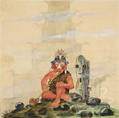 Эскиз к эпосу «Гэсэр» Эскиз к эпосу «Гэсэр»