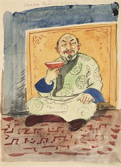 Эскиз к эпосу «Гэсэр» Эскиз к эпосу «Гэсэр»