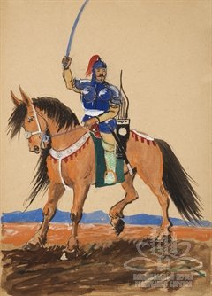 Эскиз к эпосу «Гэсэр» Эскиз к эпосу «Гэсэр»