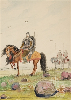 Эскиз к эпосу «Гэсэр» Эскиз к эпосу «Гэсэр»