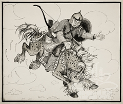 Эскиз к эпосу «Гэсэр» Эскиз к эпосу «Гэсэр»