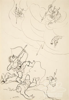 Эскиз к эпосу «Гэсэр» Эскиз к эпосу «Гэсэр»