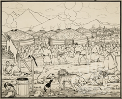 Эскиз к эпосу «Гэсэр» Эскиз к эпосу «Гэсэр»